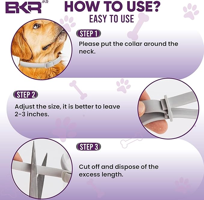 Flea Collar for Dogs – 2 Pack 16 Month Natural Flea & Tick Prevention Dog Flea Collar Adjustable One Size Fits All, Safe and Effective
