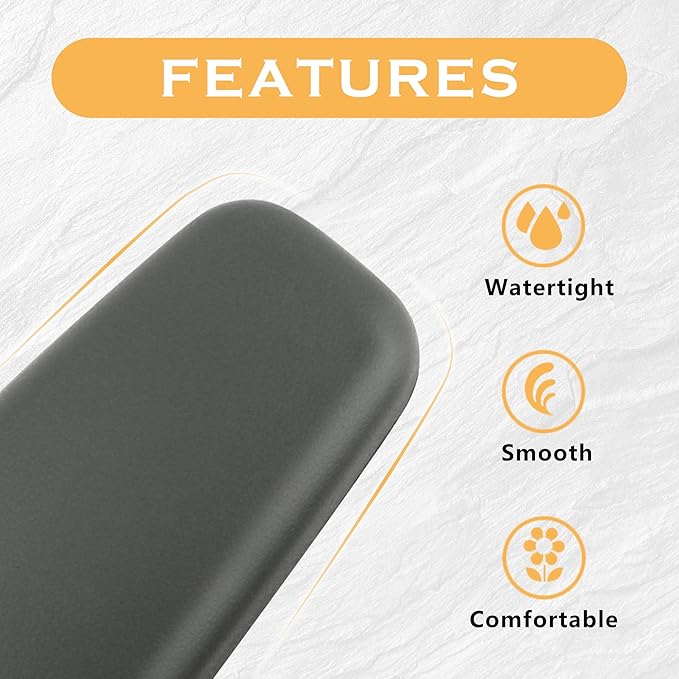 OFBAND 2PCS Elbow Pad Arm Rest, Soft Leather Arm Rest Pillow with One-Piece Molding for Comfortable Support, Universal Car Accessories, Knee Cushion, Door Armrest Pads (Grey)