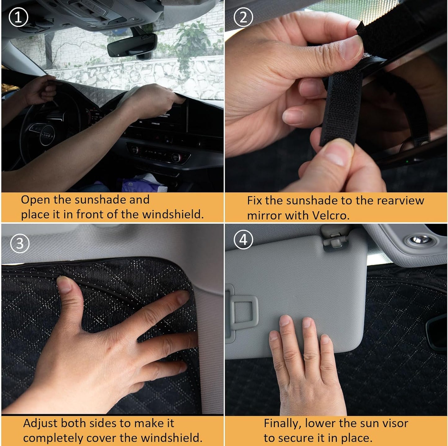 5 Layers Thick Car Windshield Sun Shade for Ford Maverick 2022-2024 Pickup Truck - Front Window Sunshade Sun Visor Accessories - Protector Vehicle Reflect UV Sun and Heat