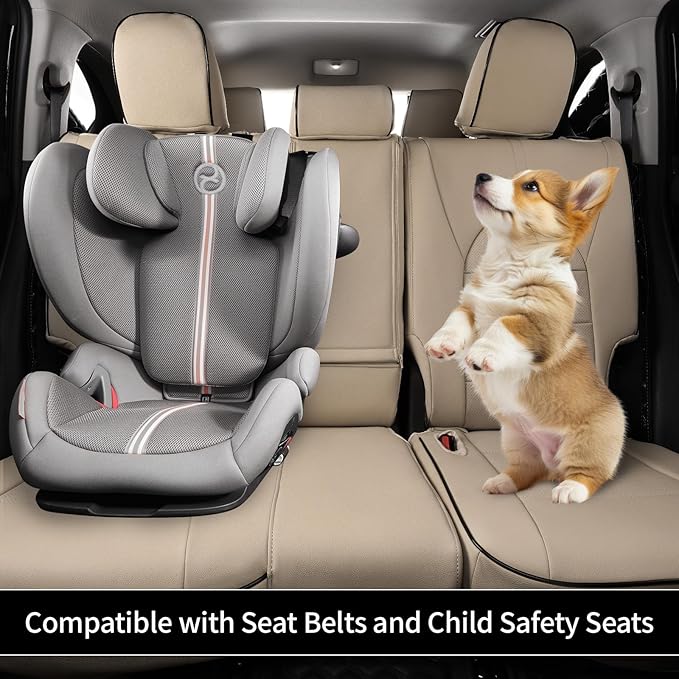 EKR Camry Seat Covers for Toyota Camry XSE,XLE 2025 2026 Waterproof Leather Car Seat Cover Full Set for Trucks SUV-Faux Leather (Beige)