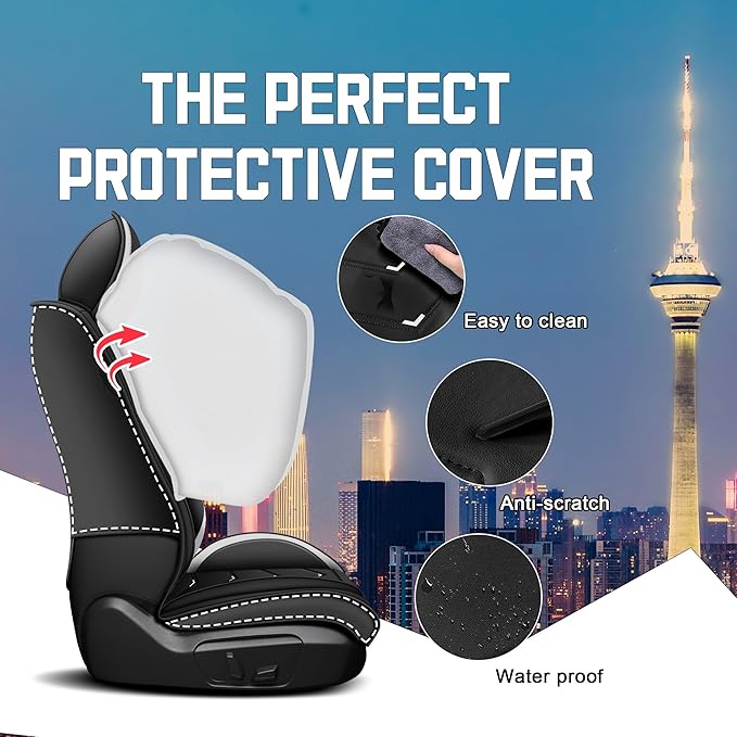 CTDS Car Seat Covers for Honda Accord 2000-2026, Stylish Sport Seat Cover, Premium Nappa Leather Car Seat Cover. Automobile Seat Covers Sets.(Standard 5 Seats/Black White)