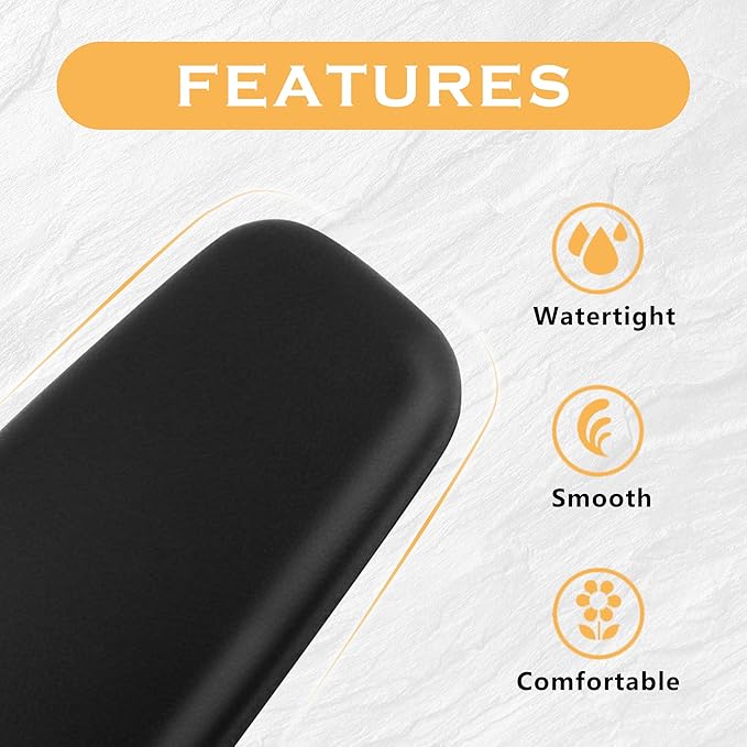 OFBAND 2PCS Elbow Pad Arm Rest for Car,Soft Leather Arm Rest Pillow with One-Piece Molding for Comfortable Support,Universal Car Accessories Car Knee Cushion Car Door Armrest Pads (Black)