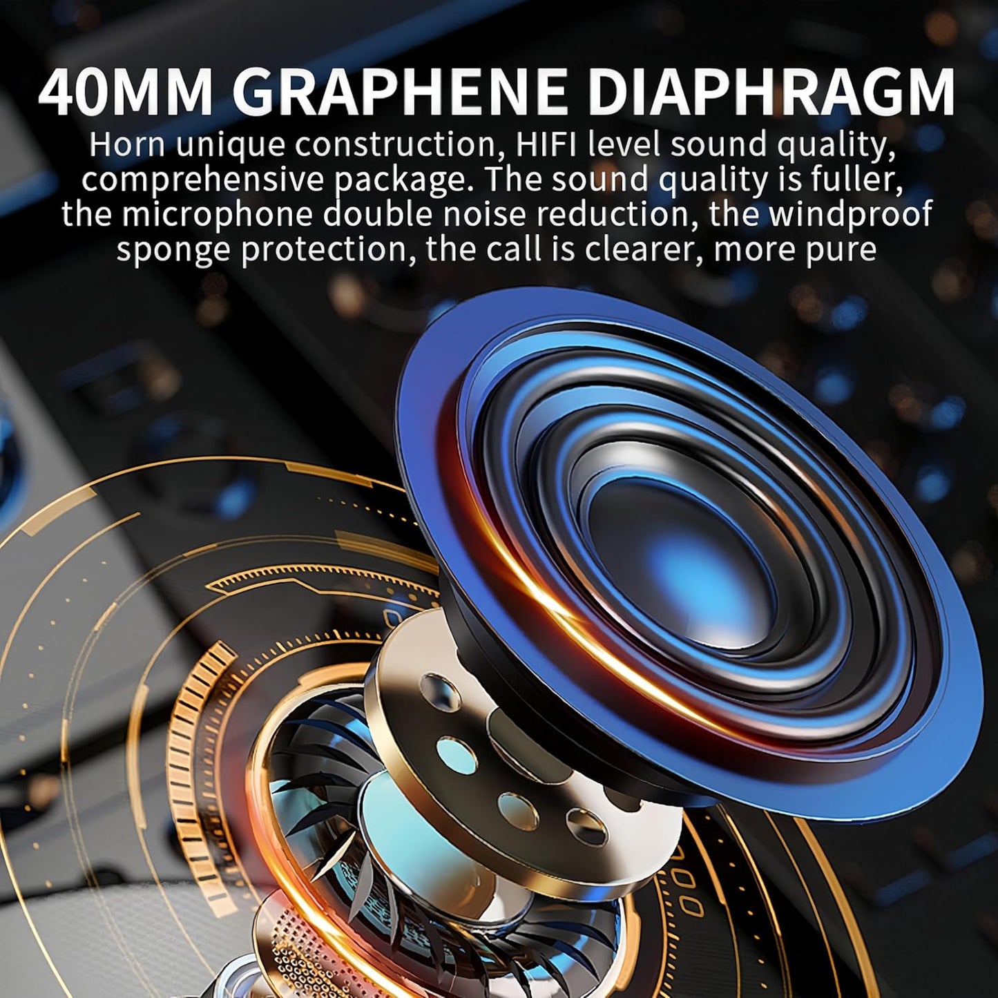 Motorcycle Helmet Headset Speakers Headphones with 2 Way Intercom 550 Yards,HiFi Sound,Noise Cancellation,Music Share,FM,Easy to Connect/Use,IP56 Waterproof,Voice Assistant