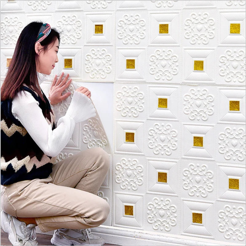 3D Brick Ceiling Wall Stickers