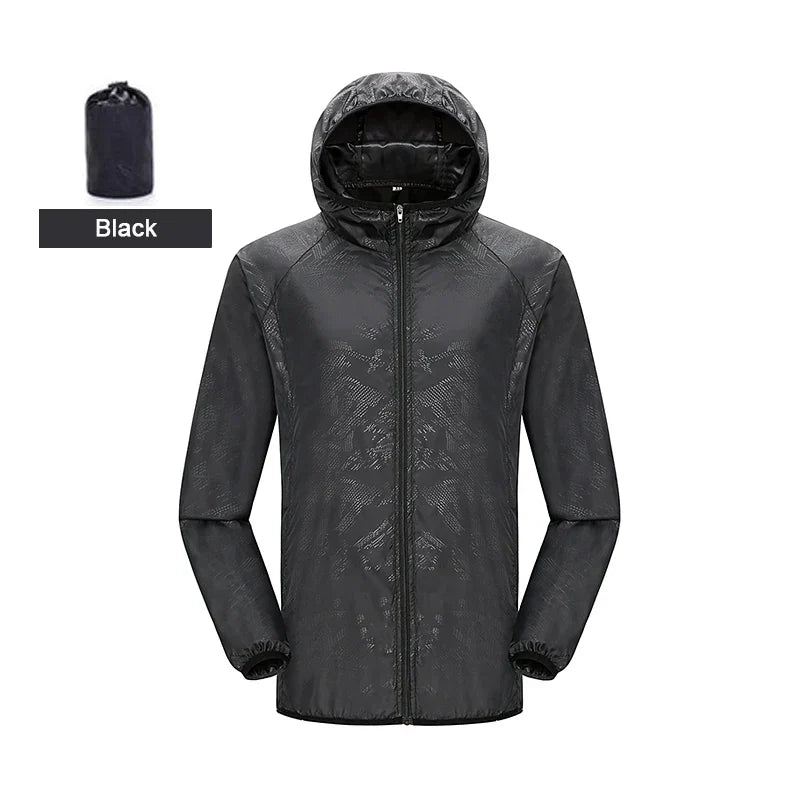 LNGXO Unisex Waterproof Windbreaker