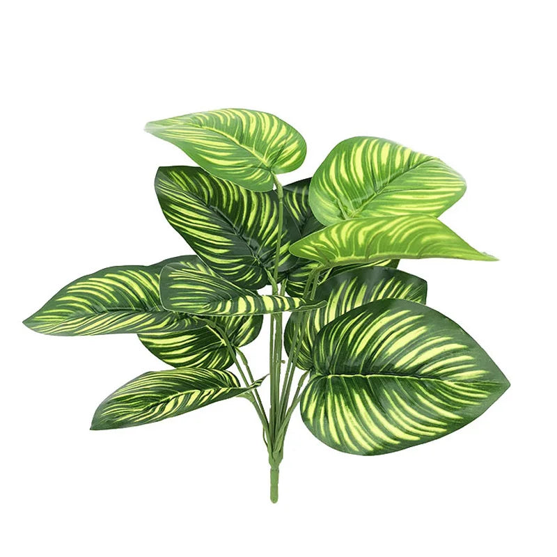 Artificial Bamboo Monstera Decor