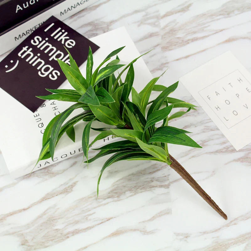 Artificial Bamboo Monstera Decor