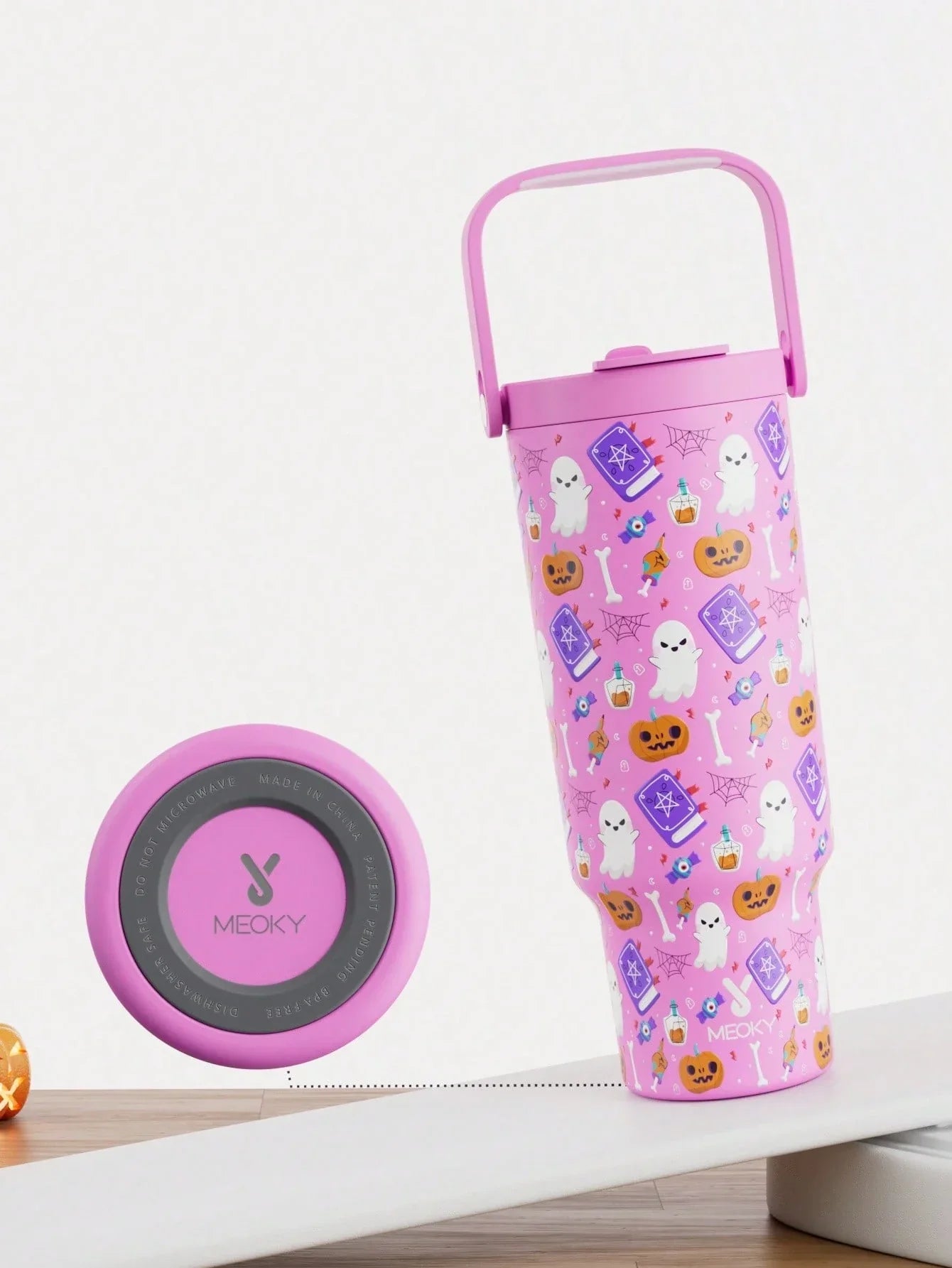 Meoky 40oz Insulated Handle Tumbler