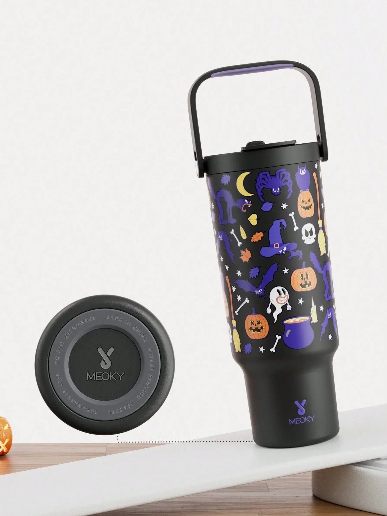 Meoky 40oz Insulated Handle Tumbler