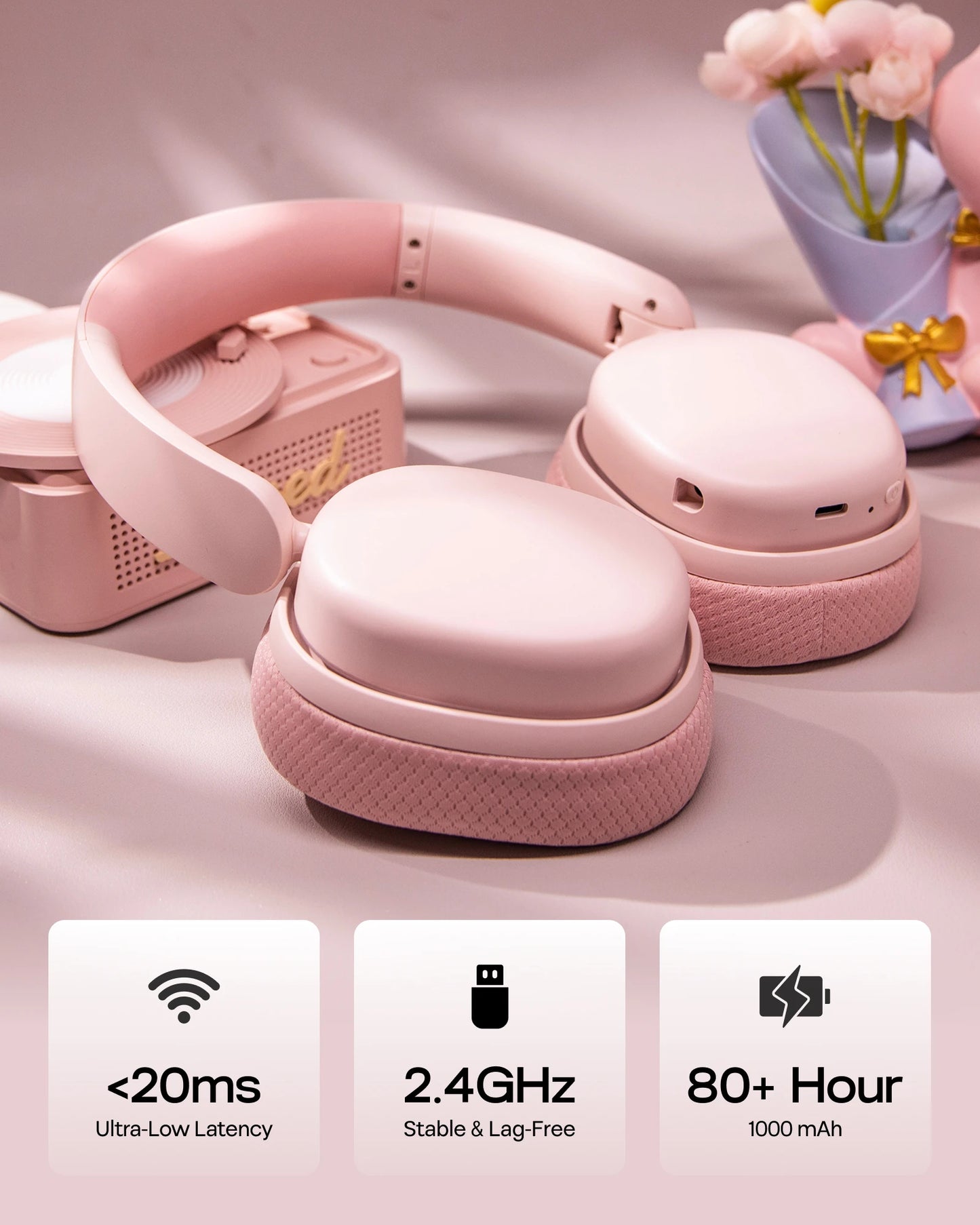 AULA G7 Pro Wired/Bluetooth/2.4GHz Wireless Gaming Headphone Noise-Canceling Microphone with RGB Light for PS4/PS5/PC/Switch