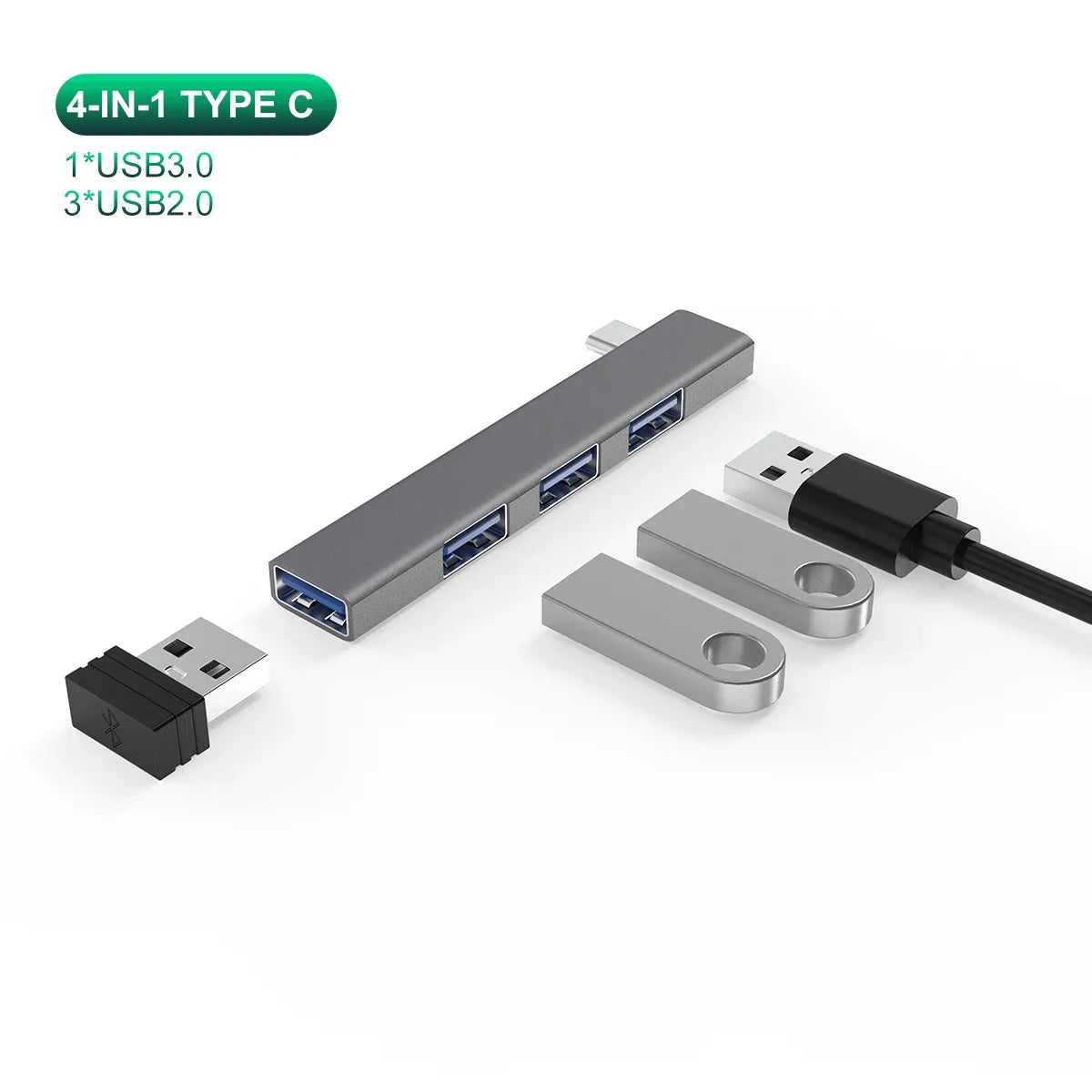 4-in-1 USB-C Hub Adapter