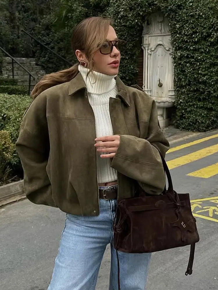 HH Women Vintage Suede Jacket