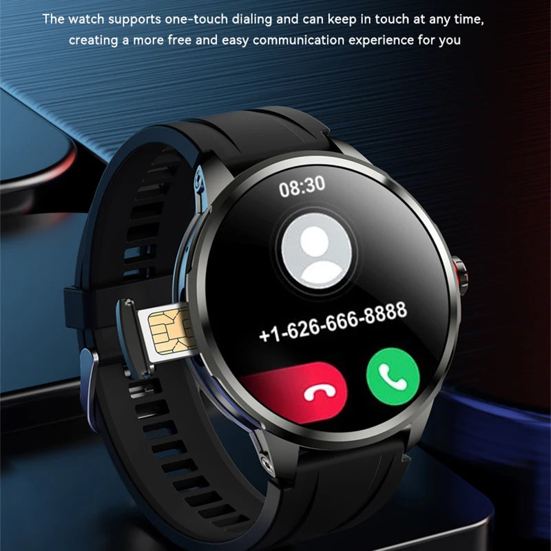 5G/4G All-Network Smart Watch 1.95 inch AMOLED 2100mah Battery 8GB+128GB RAM 900W Camera GPS WIFI Google APP Download Smartwatch