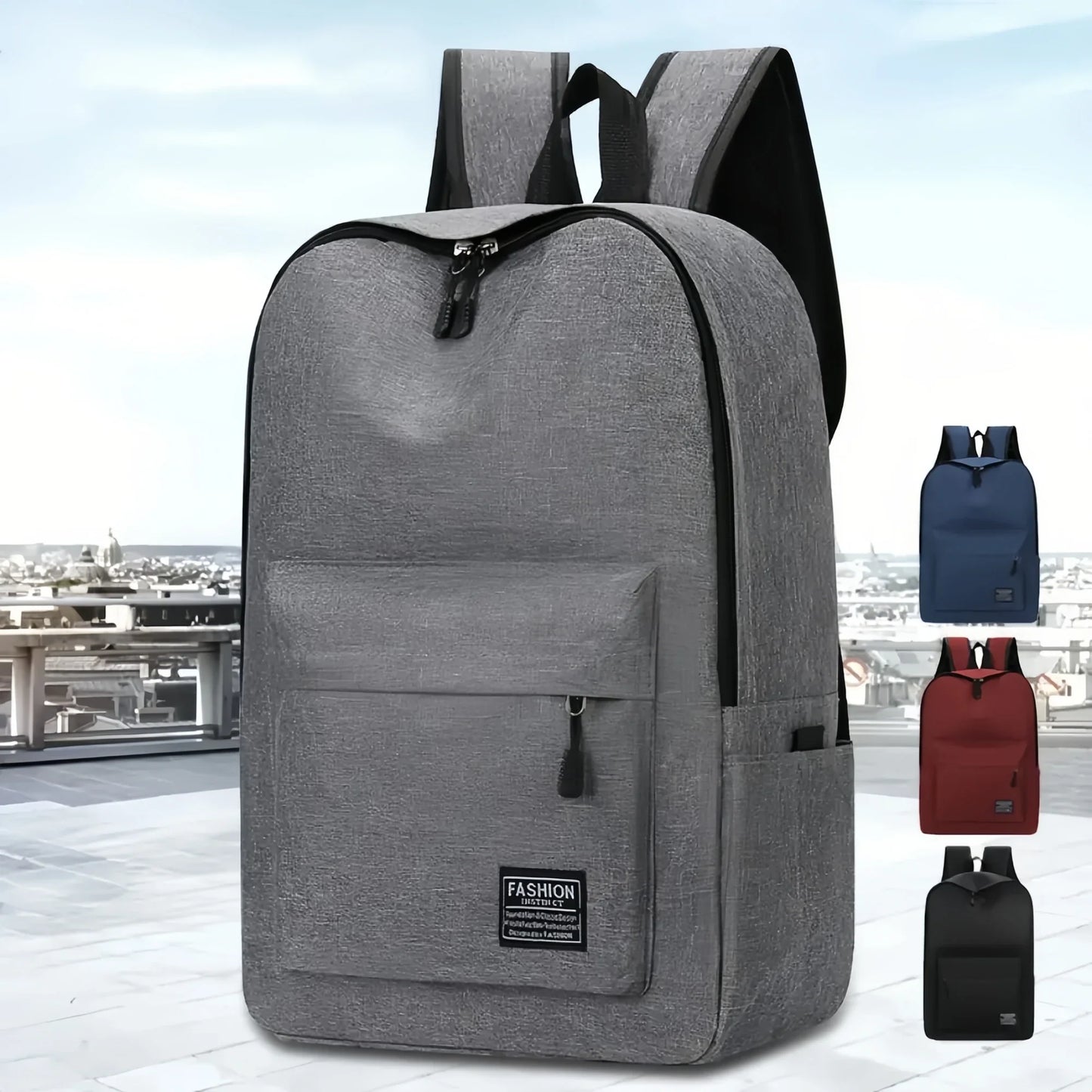 Men’s Minimalist Preppy Laptop Backpack