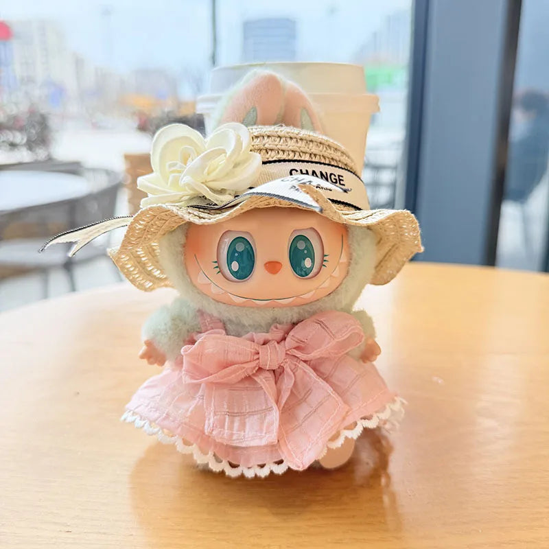 Black Camellia Labubu Outfit
