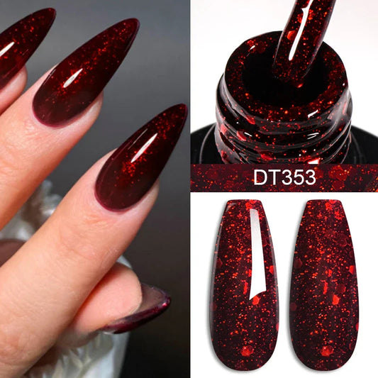 MEET ACROSS Red Gel Polish