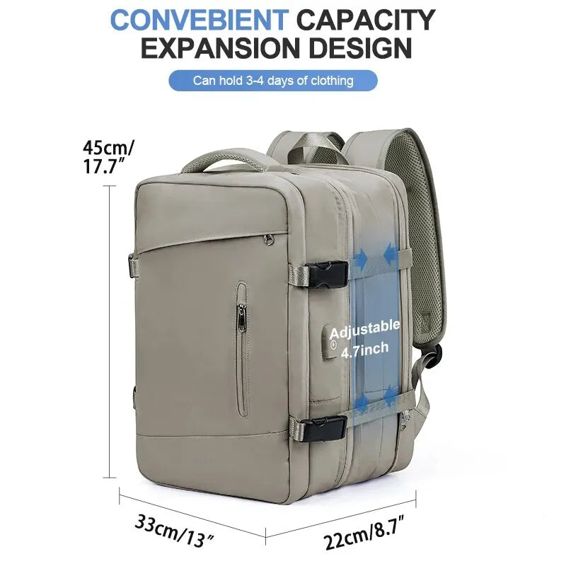 Likros Expandable Travel Laptop Backpack