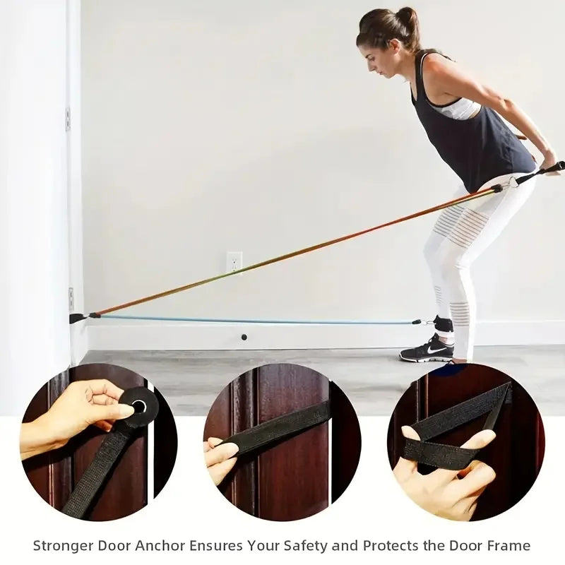 11PCS TPE Resistance Bands Set