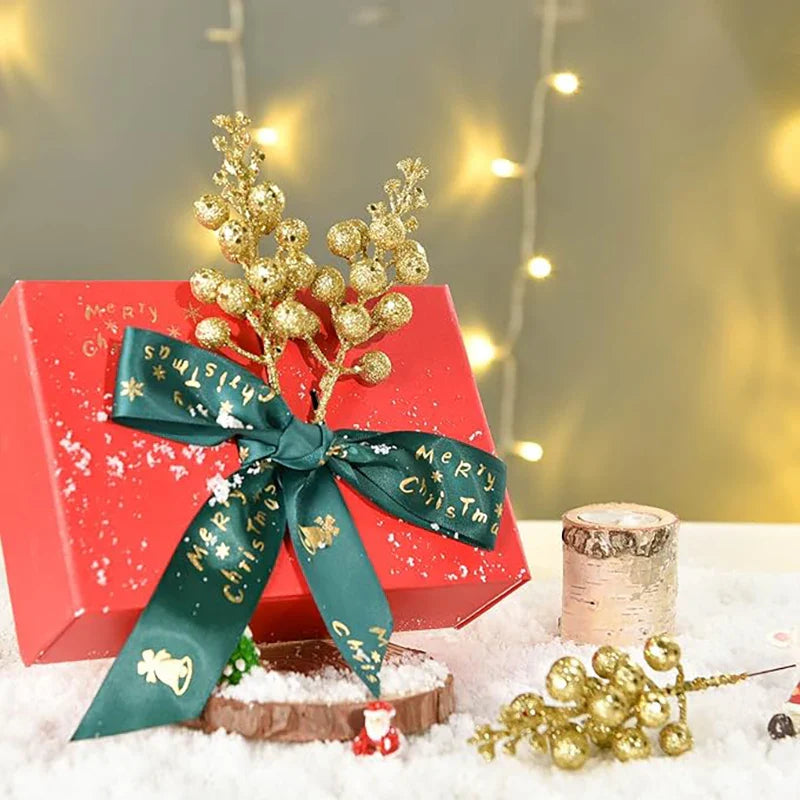 10pcs Sparkling Berry Christmas Ornaments