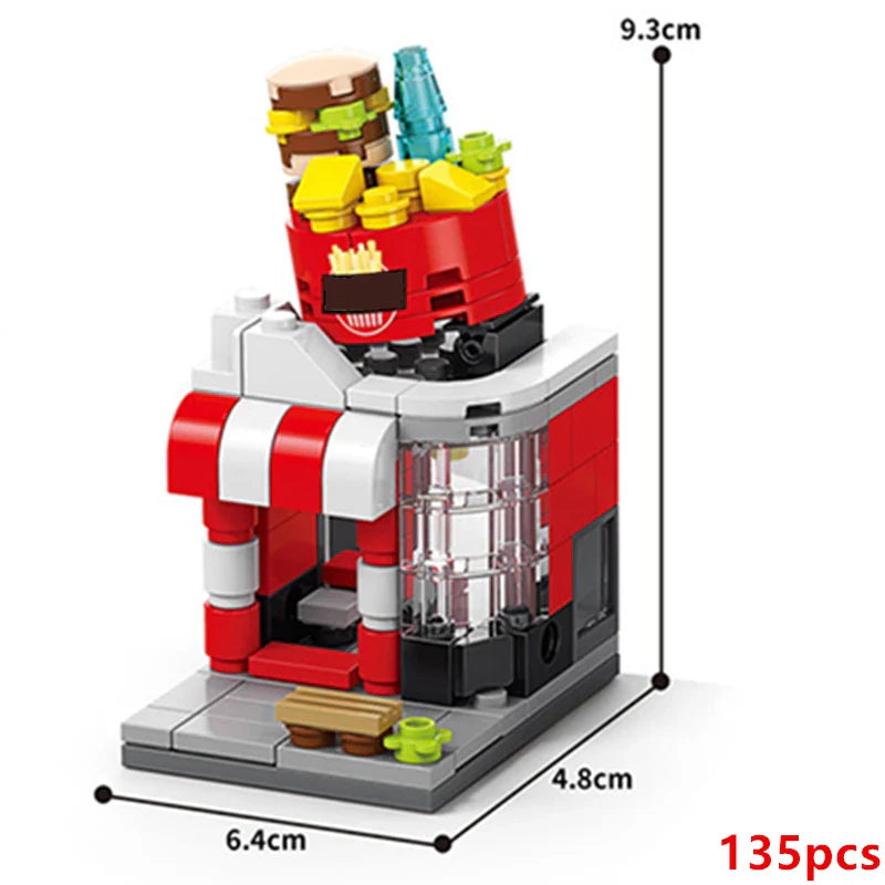 DIY Coffee Shop Building Blocks