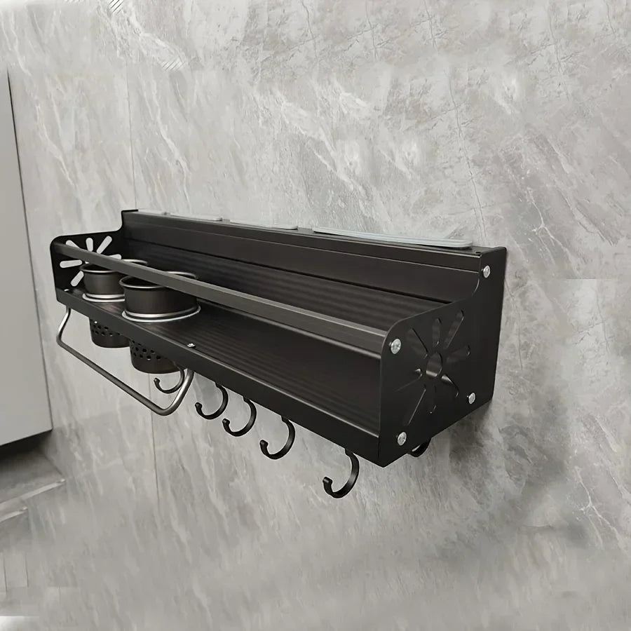Wall-Mounted Spice Rack Shelf