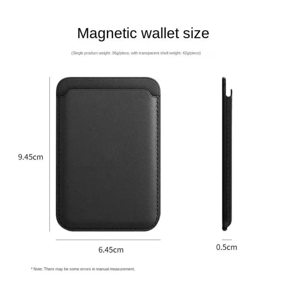 MagSafe Magnetic Leather Wallet Case