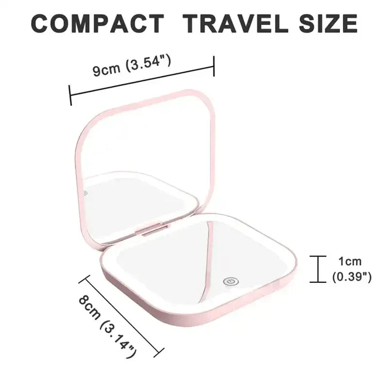 cosmomiro Compact Mini Lighted Mirror