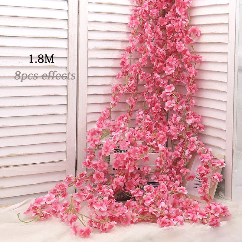 Kahaul Silk Cherry Blossom Vine