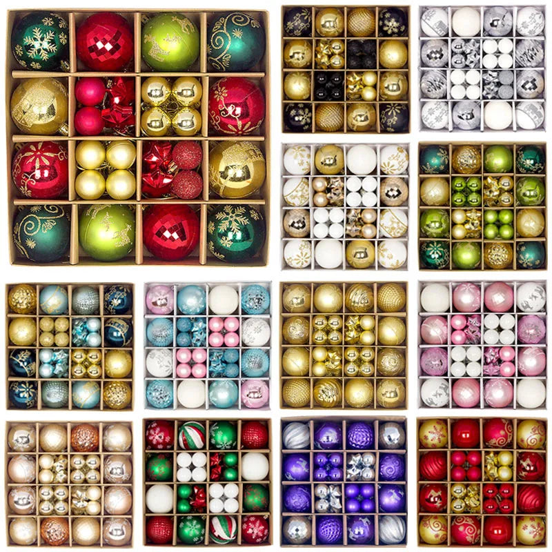 44pcs Christmas Ball Ornaments Set
