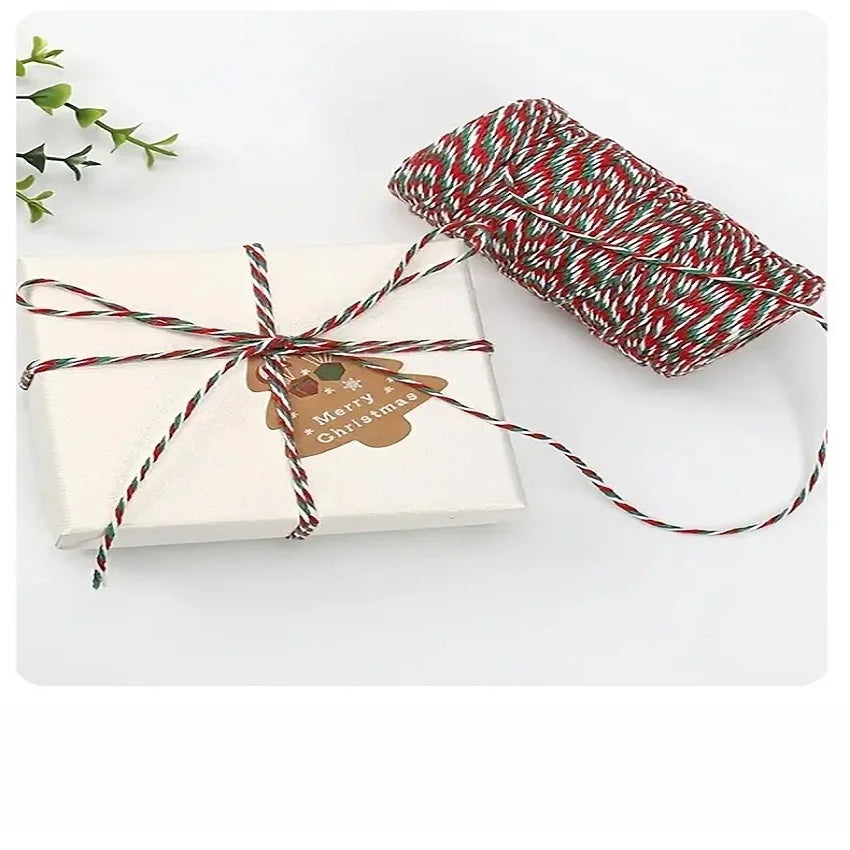 Christmas Red Green Cotton Rope