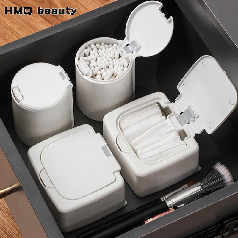 Pop-Up Cotton Swab Organizer