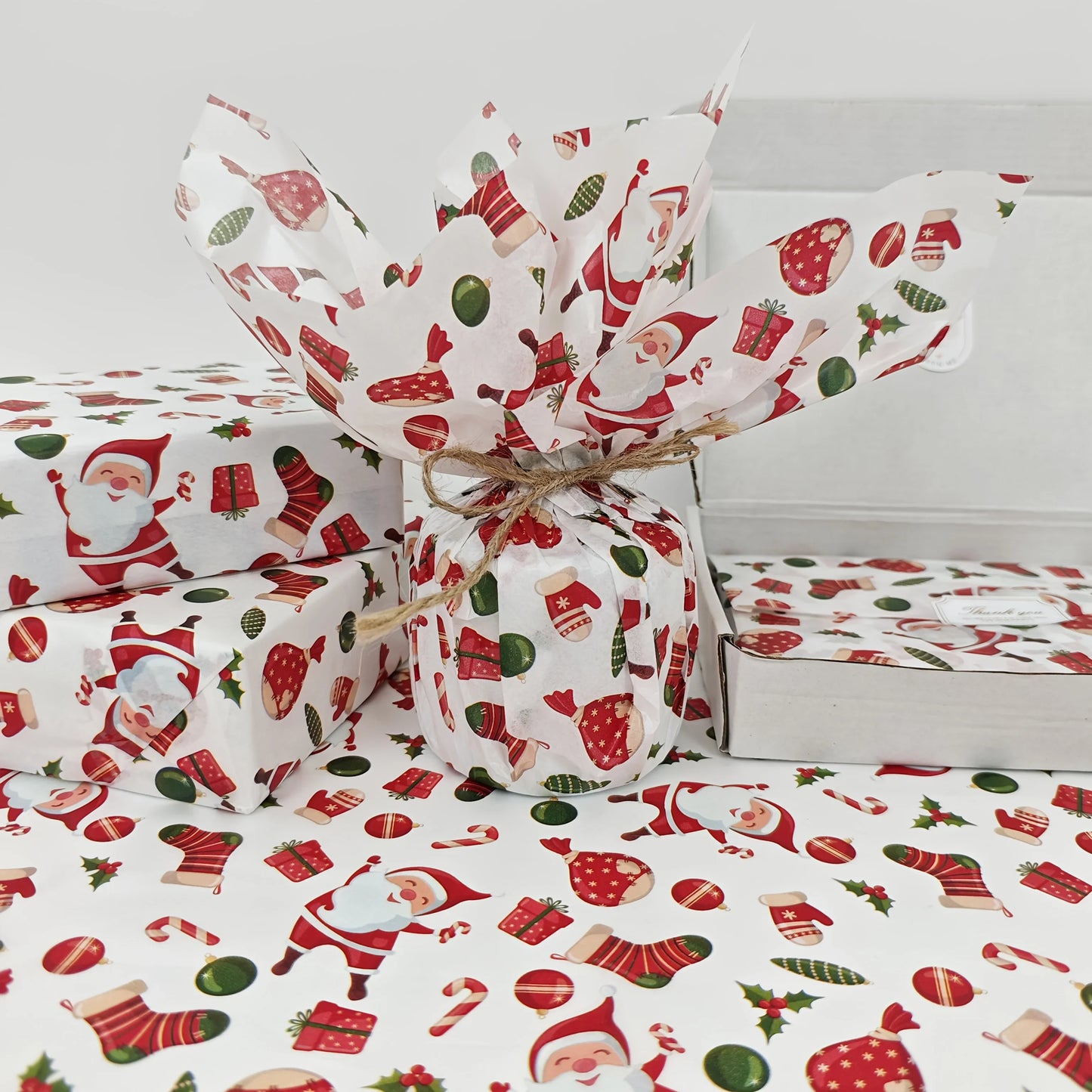 Santa Christmas Tissue Wrapping Paper