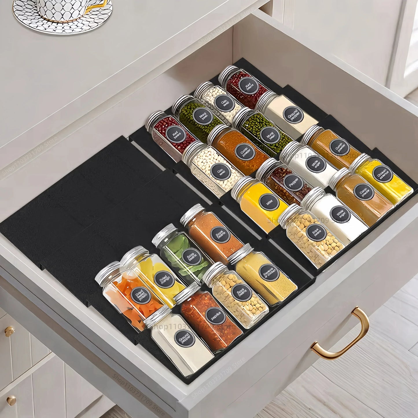 Kitchen Cabinet Spice Shelf