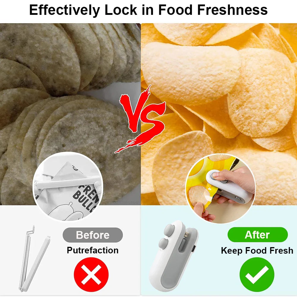 Mini Handheld Food Bag Sealer