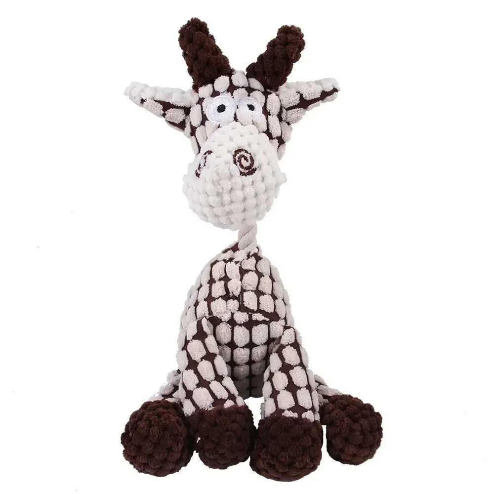 Corduroy Animal Dog Toy