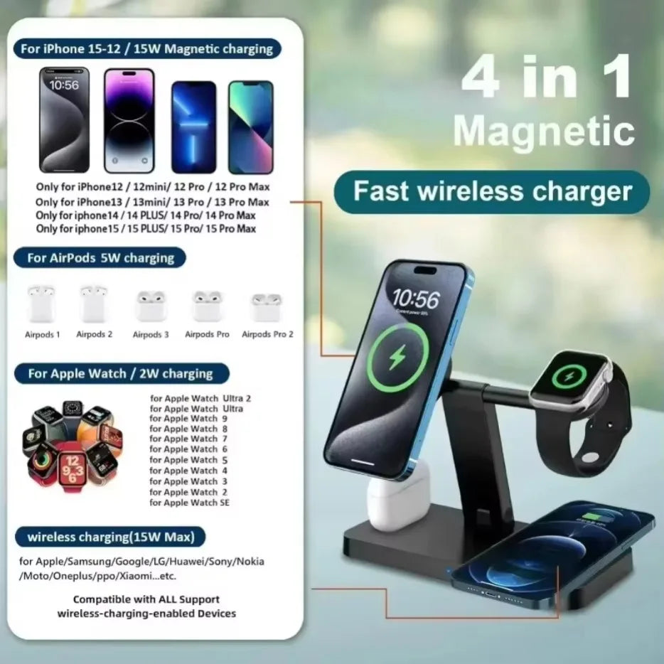 200W 4-in-1 Wireless Charger