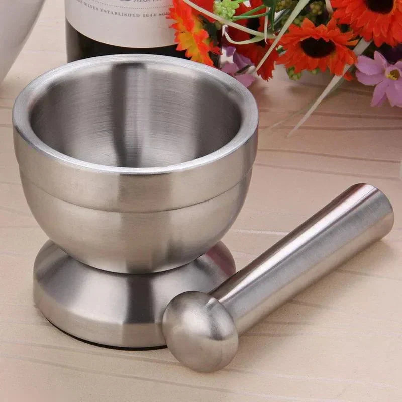 Double Mini Steel Mortar Set