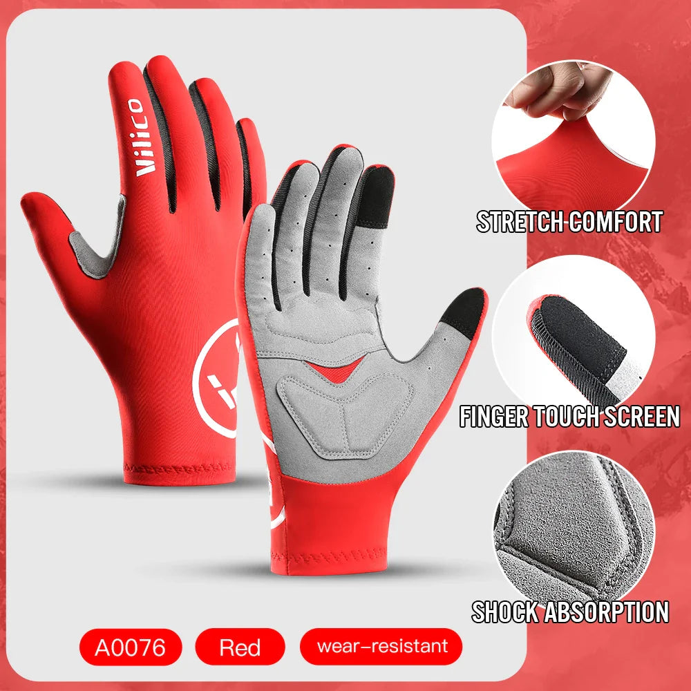 Touchscreen Full Finger Cycling Gloves