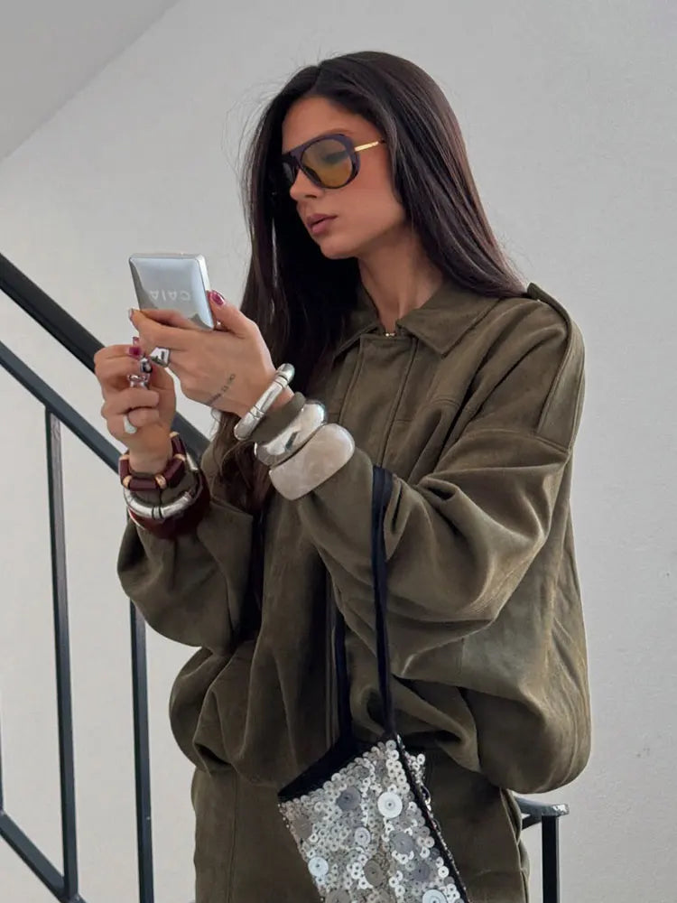 HH Women Vintage Suede Jacket