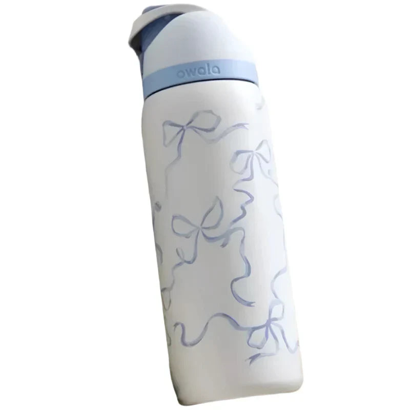 Owala FreeSip Black and White Bottle