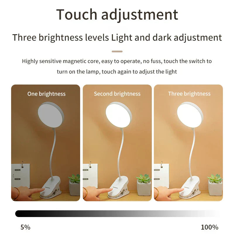 RUDECK USB Rechargeable LED Desk Lamp