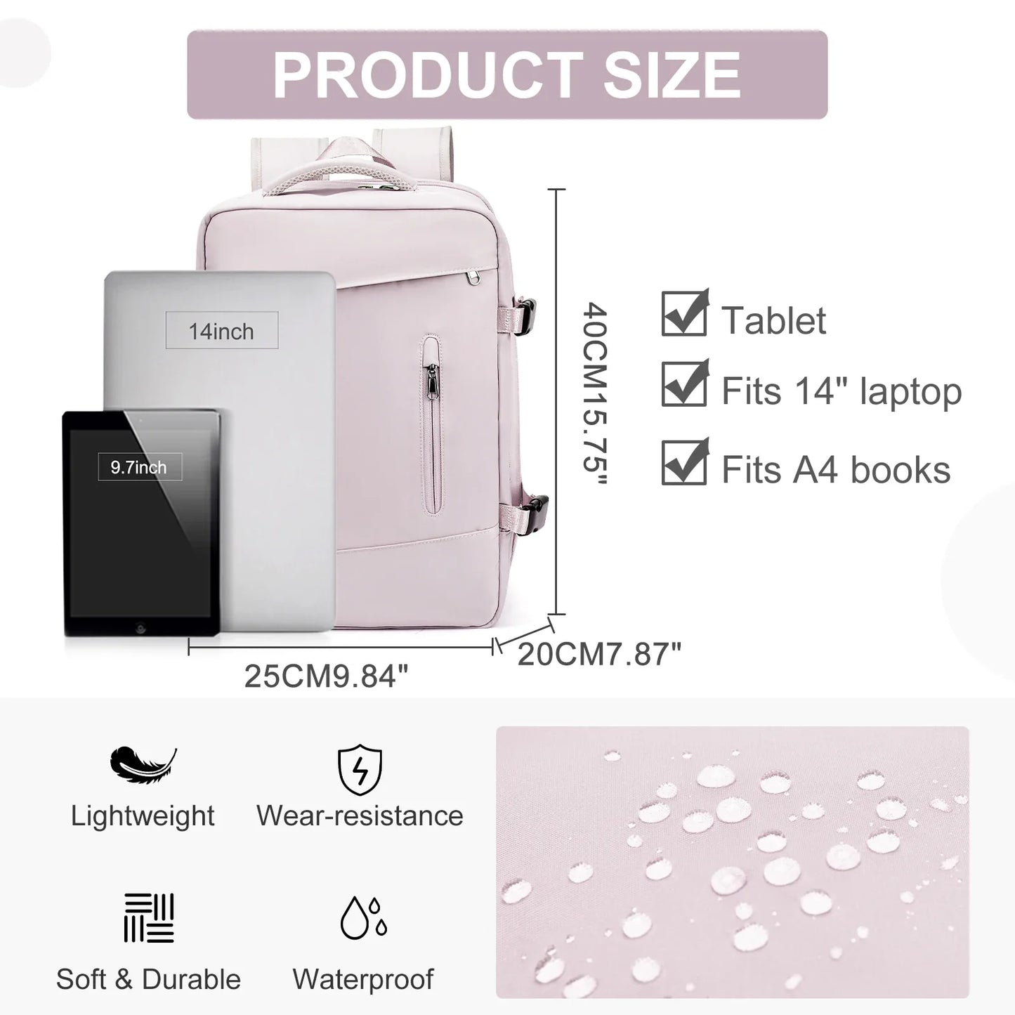 Cabin Travel Backpack Laptop Carry-On
