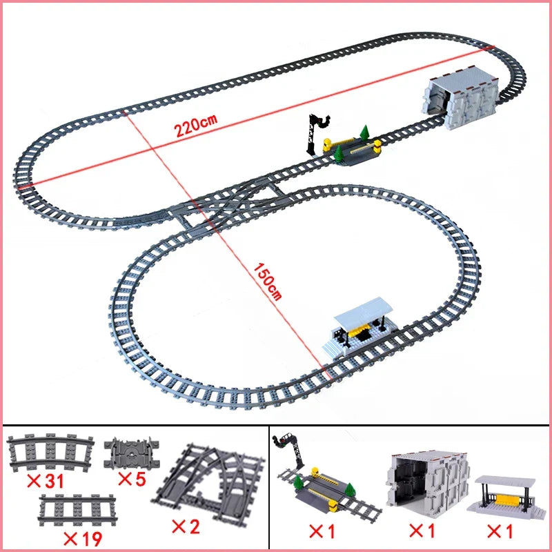 City Train Station Building Blocks