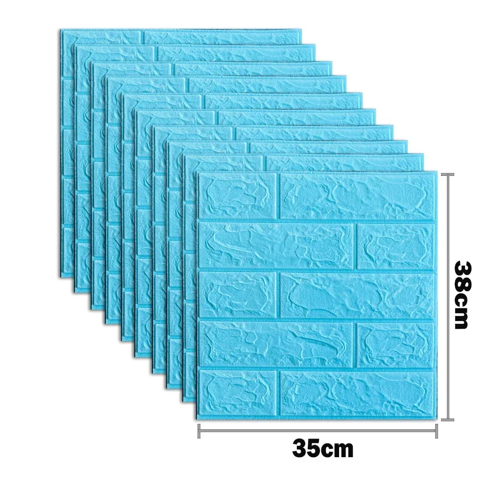 3D Foam Brick Wall Stickers