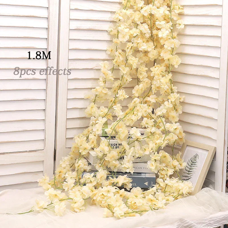 Kahaul Silk Cherry Blossom Vine