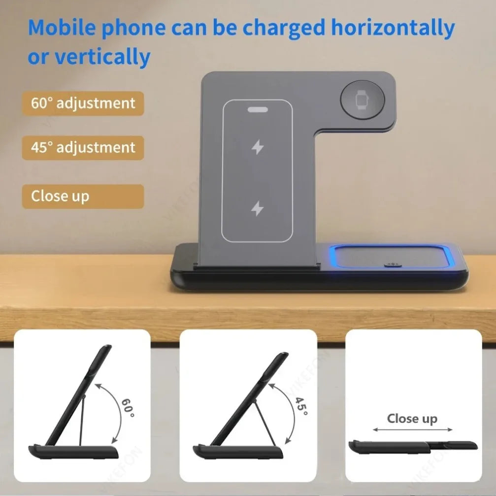 VIKEFON 30W Foldable 3-in-1 Charger