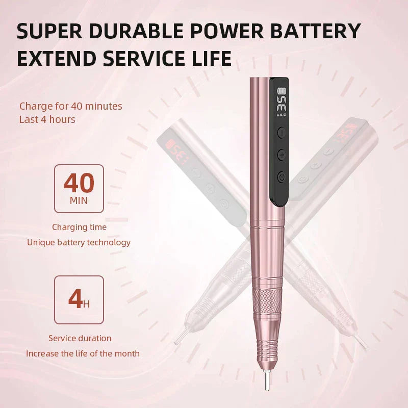 Cordless Rechargeable Nail Drill Machine