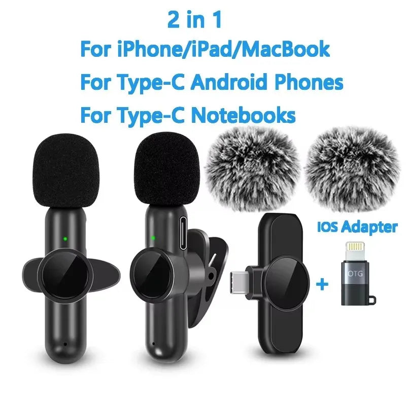Wireless Lavalier Microphone Mini