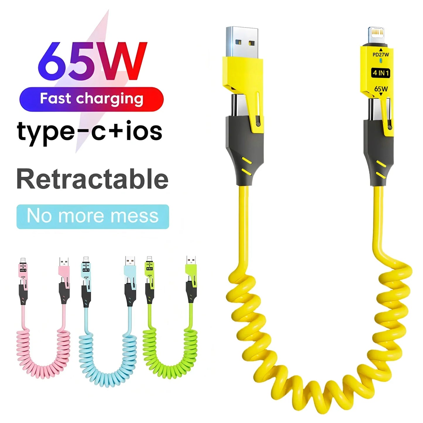 Zinc Alloy 4-in-1 USB-C Cable