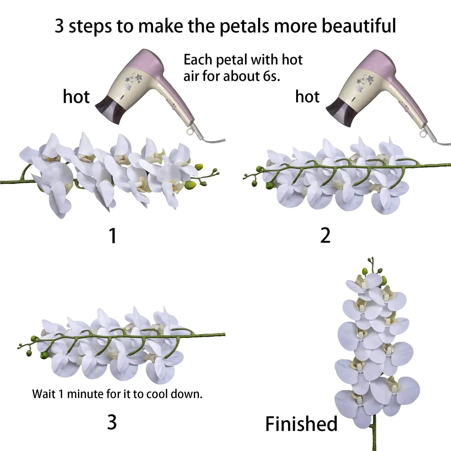 Artificial Orchid Flower Stems